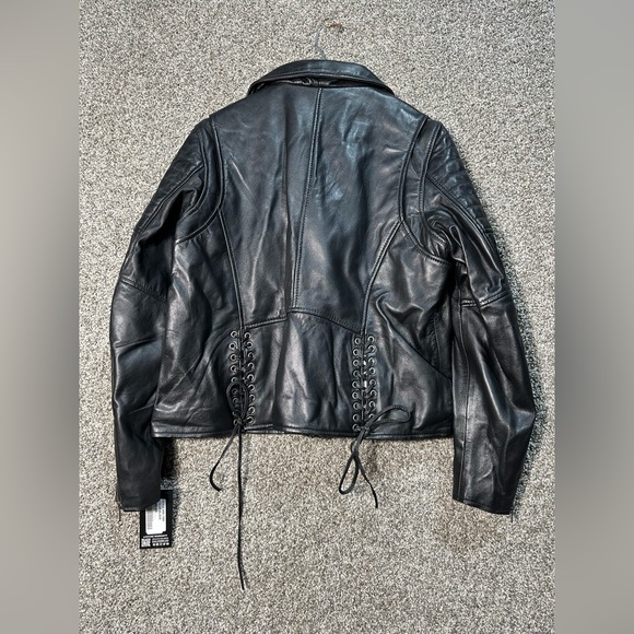 NWT Whet Blu The Princess Side-Laced Leather Jacket Size XXL - Picture 7 of 9